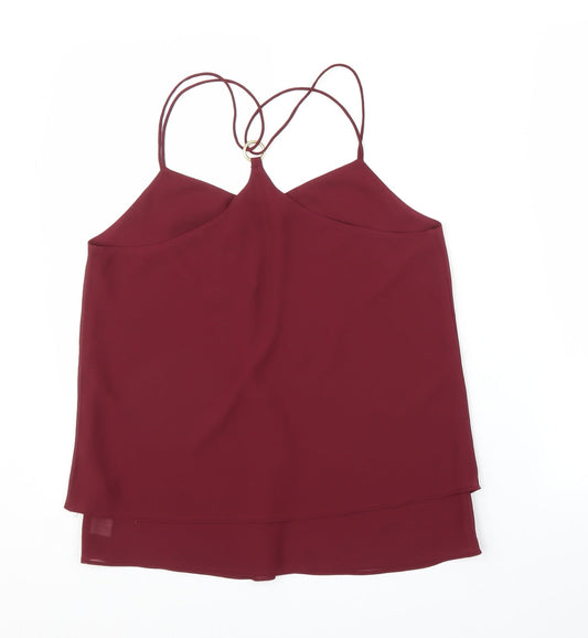 New Look Womens Purple Basic Blouse Size 10