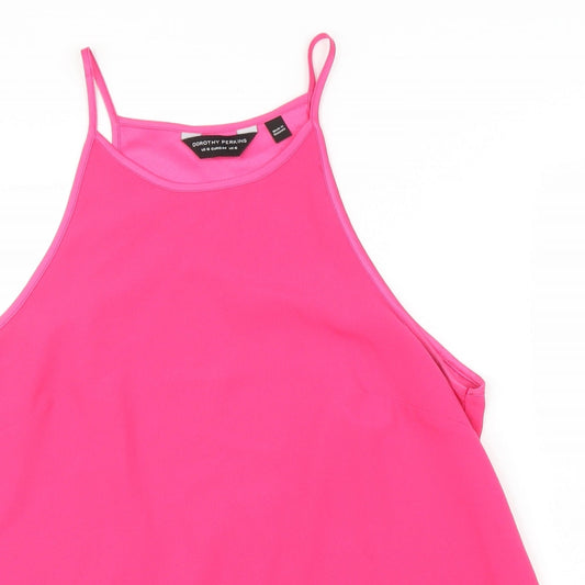 Dorothy Perkins Womens Pink Basic Blouse Size 16