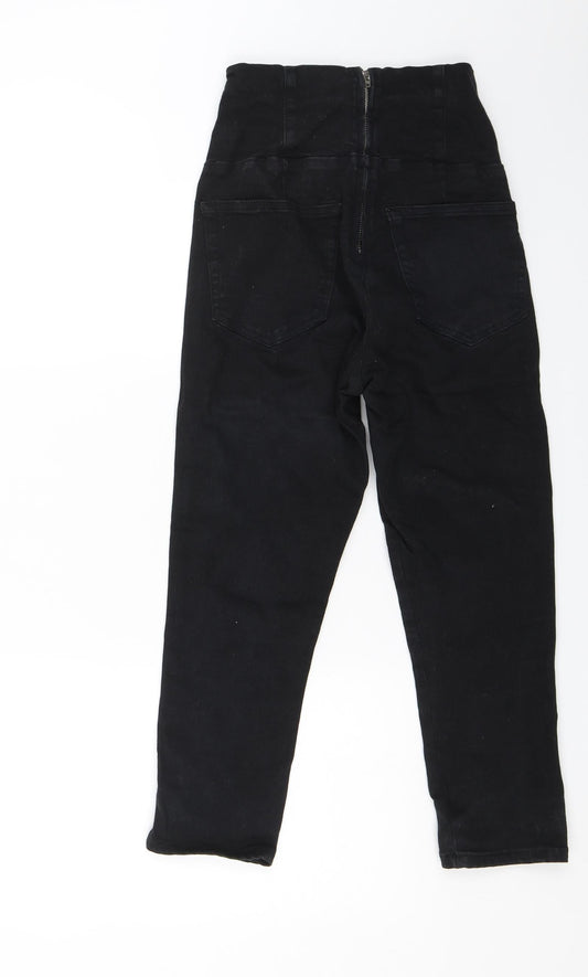 Topshop Womens Black Denim Skinny Jeans Size 28