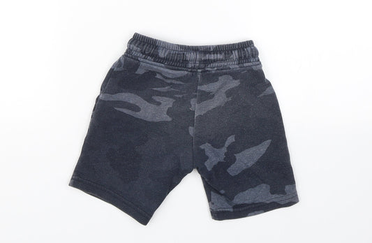 NEXT Boys Black Camouflage Sweat Shorts Size 3 Years