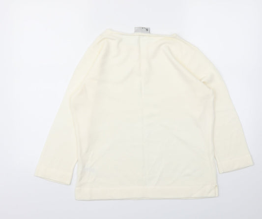 BHS Womens Ivory Pullover Jumper Size 14