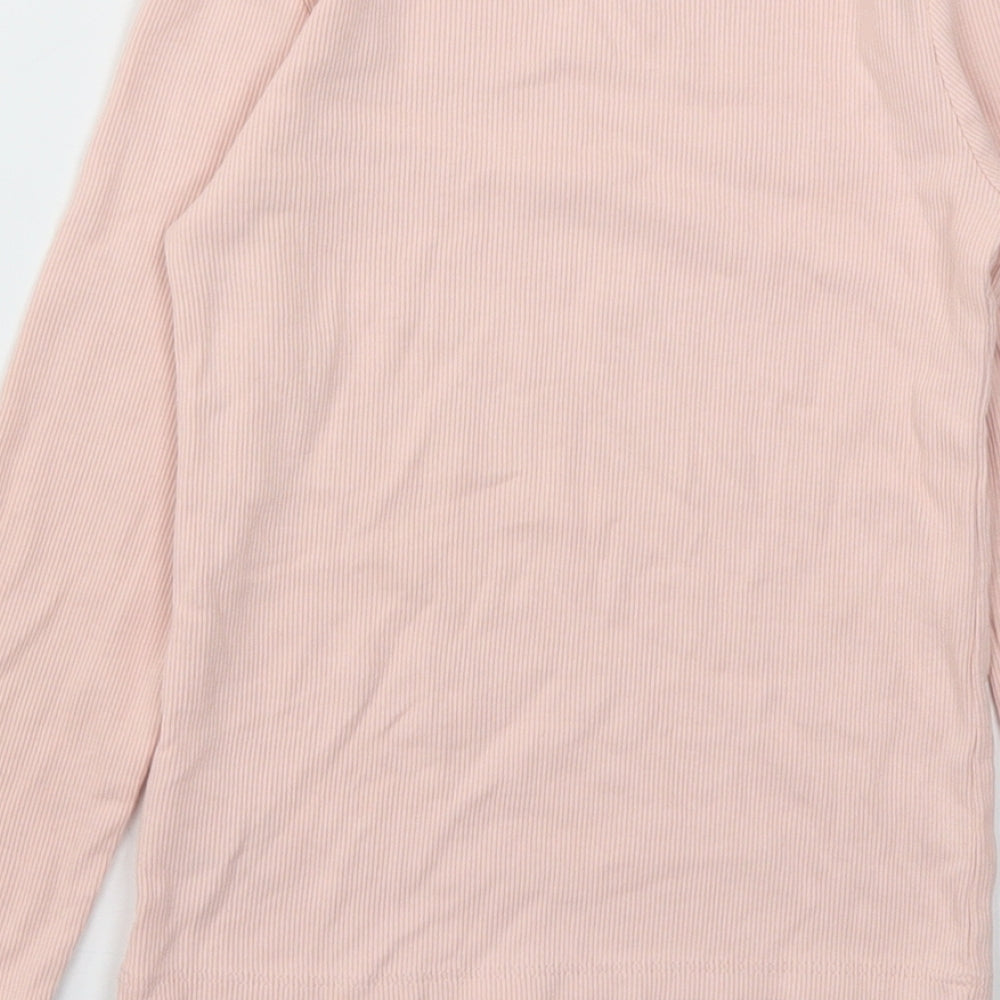 NEXT Girls Pink Basic T-Shirt Size 7 Years