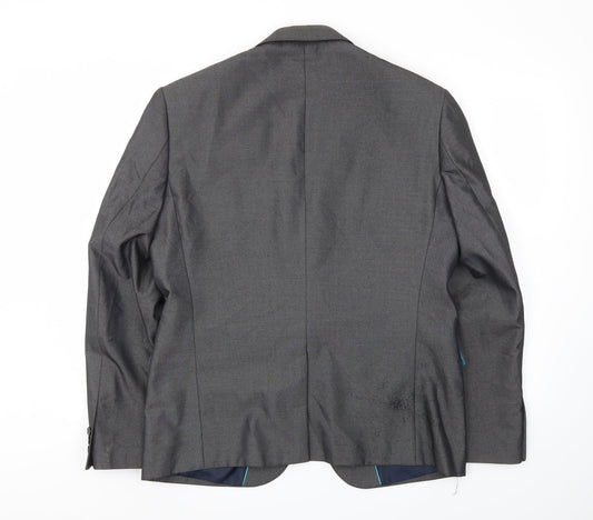M&S Mens Grey Jacket Blazer Size 42