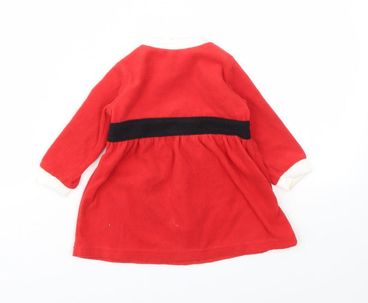 H&M Girls Red Fit & Flare Size 6-9 Months
