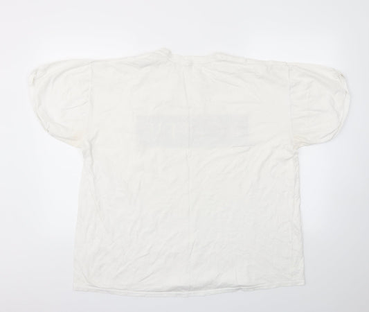 BLONDE +BLONDE Womens White Basic Polo Size 16