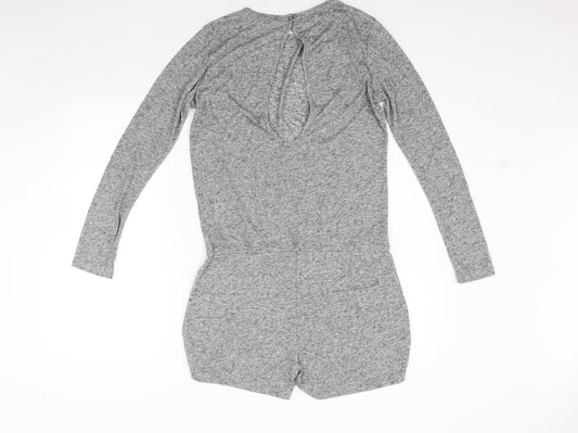 Moss Copenhagen Womens Grey Jumpsuit One-Piece Size S