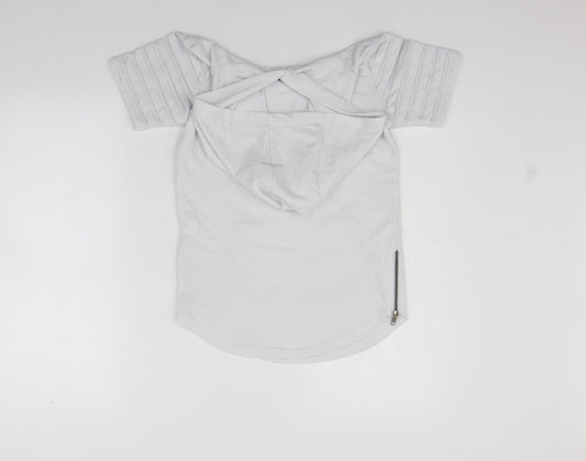 urban id Girls White Pullover Jumper Size 7-8 Years