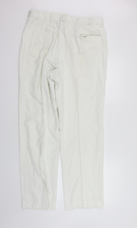 ST MICHAEL Womens White Straight Jeans Size 38 in L32 in - washable marks