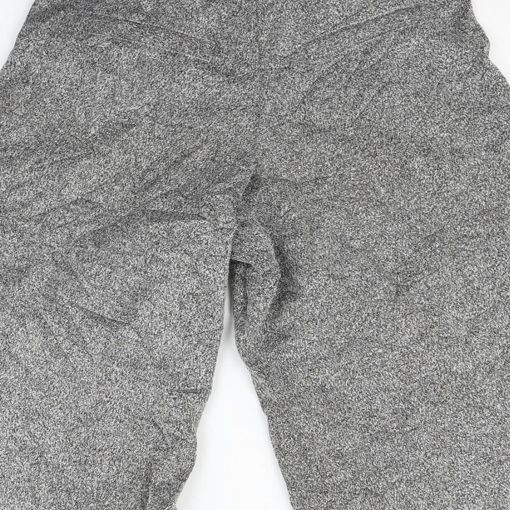 Brand and care label for native youth women’s grey trousers, size S, 20-inch leg - washable marks