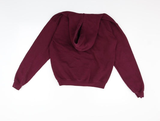 Gildan Girls Purple Pullover Hoodie Size XL