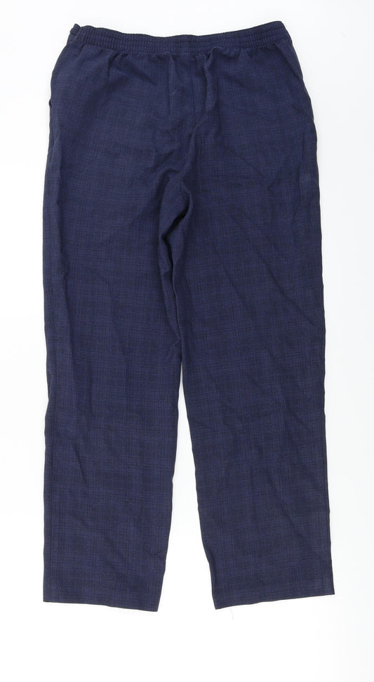 Marks and Spencer Womens Blue Trousers Size 10 L25 in