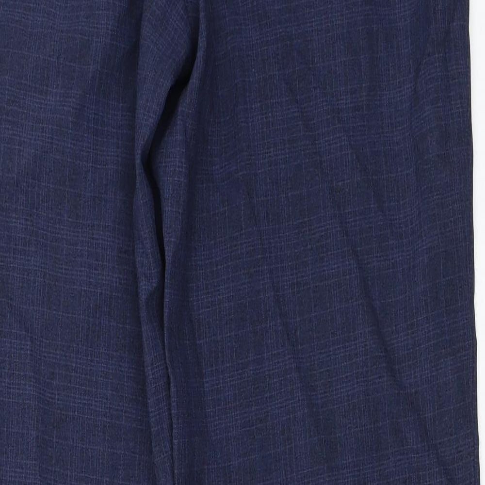 Marks and Spencer Womens Blue Trousers Size 10 L25 in