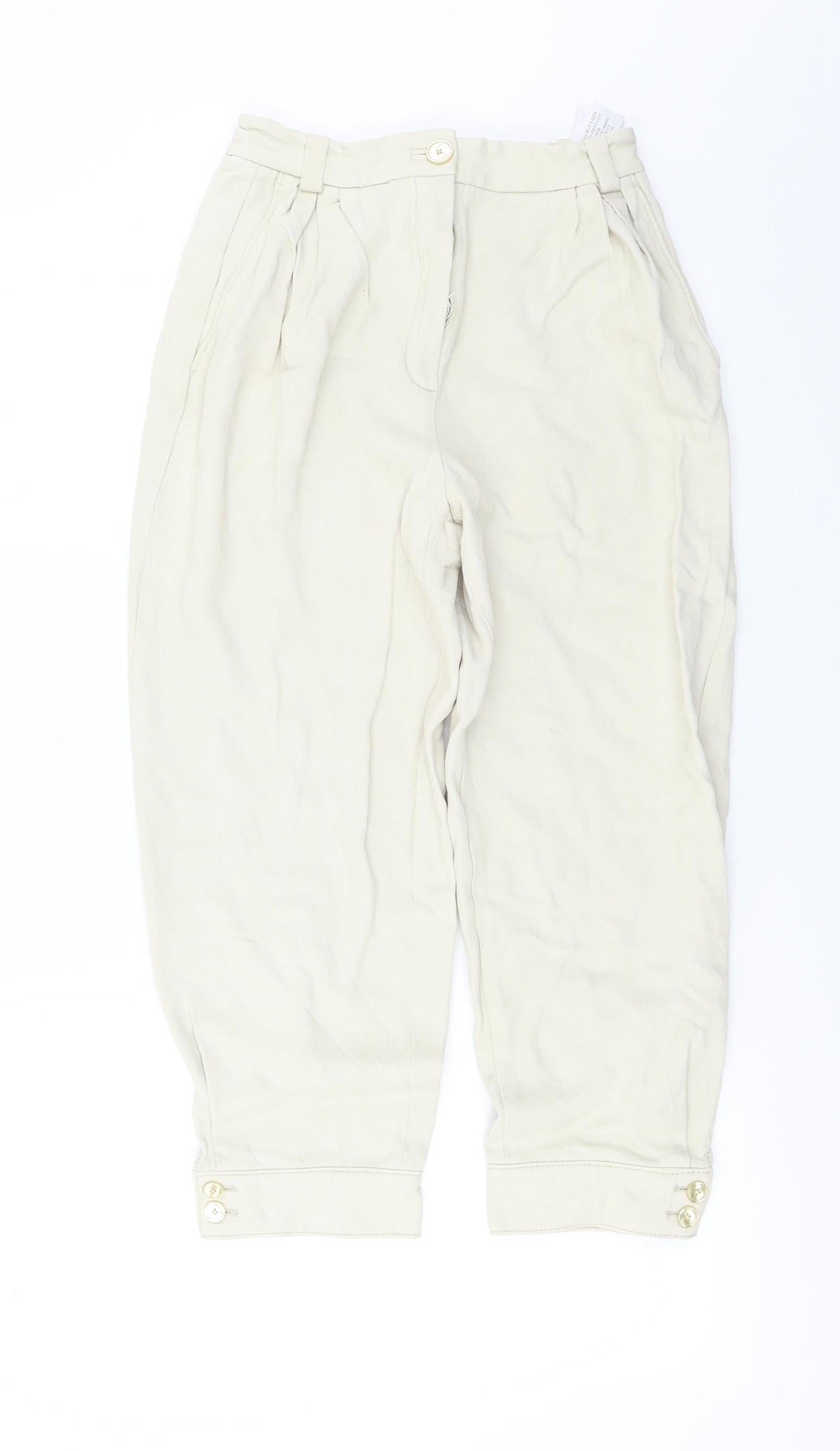 Massamino dutti Womens Beige Trousers Size 24 in L20 in