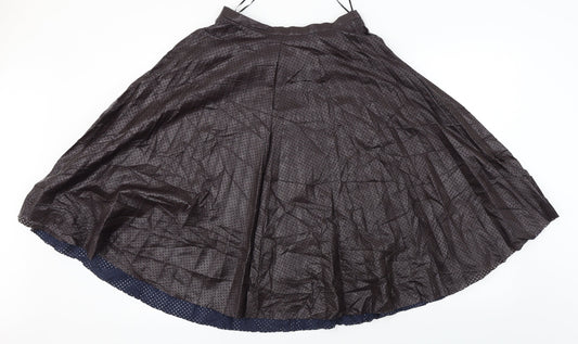 Zara Womens Brown A-Line Skirt Size M