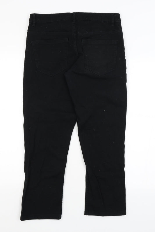 Preworn Mens Black Straight Jeans Size 30 in L25 in