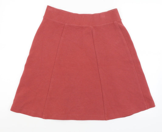 M&S Womens Red A-Line Skirt Size 12