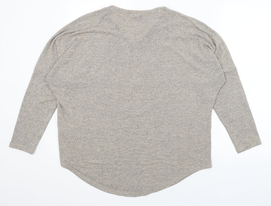 Mandi Womens Beige Pullover Jumper Size 10