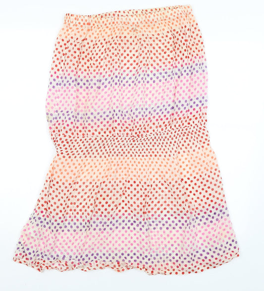 Topshop Womens Ivory Polka Dot Bodycon Size M