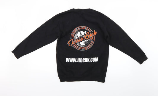 Fruit of the Loom Boys Black Pullover Jumper Size 9-10 Years