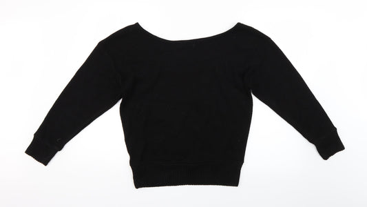 PRETTYLITTLETHING Womens Black Pullover Jumper Size S