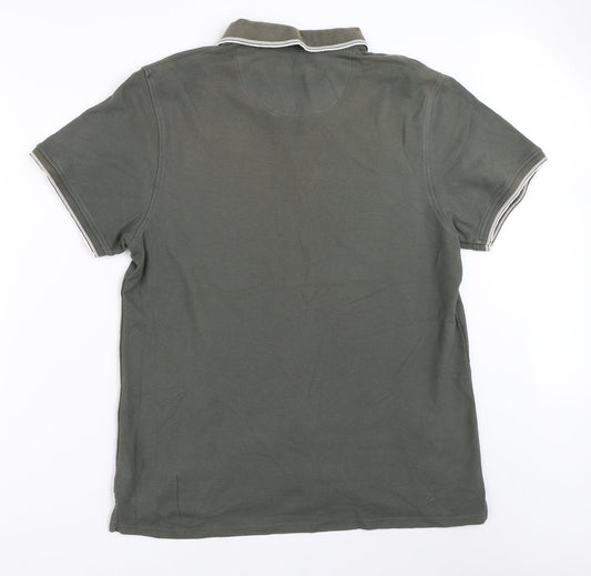 Red Herring Mens Green Polo Size L
