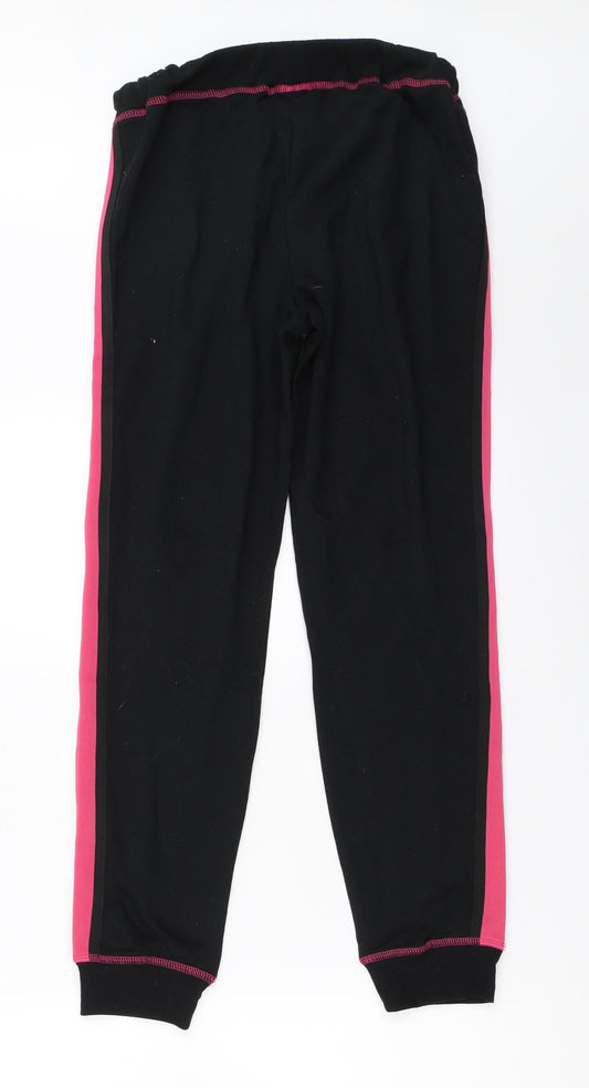Studio Womens Black Jogger Trousers Size 8 L27 in