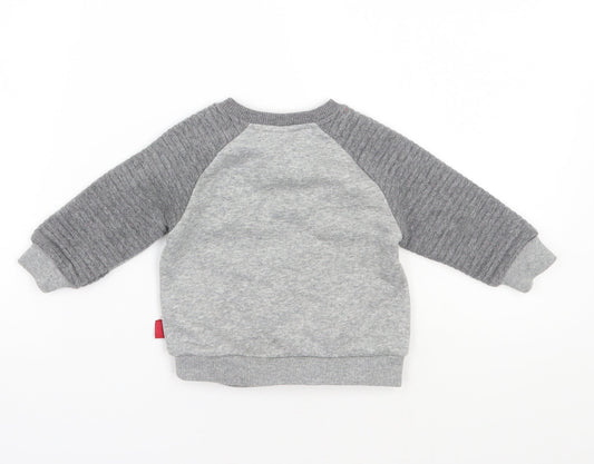 Disney Girls Grey Pullover Jumper Size 6-9 Months