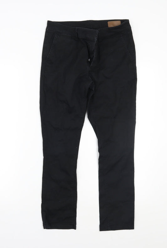 ASOS Mens Black Straight Jeans Size 28 L24 in