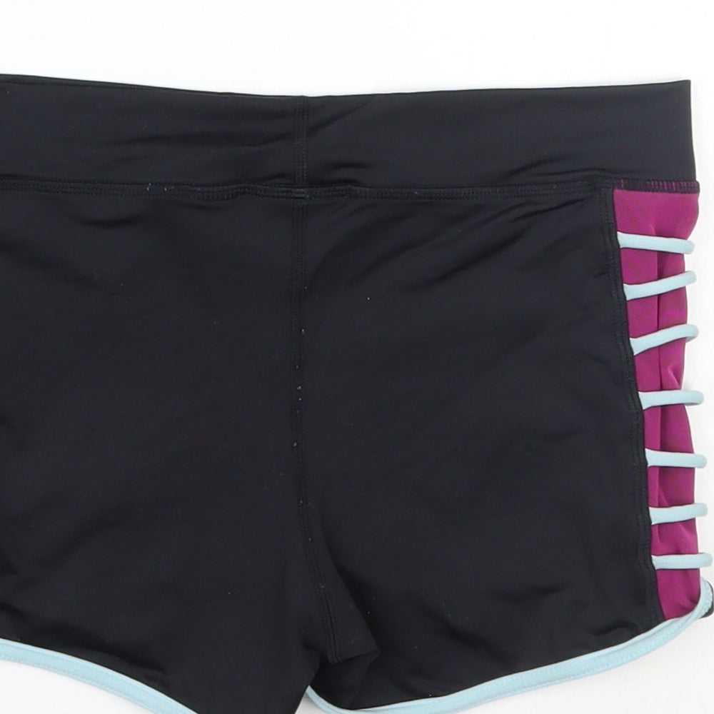 Capezio Womens Black Sweat Shorts Size XS