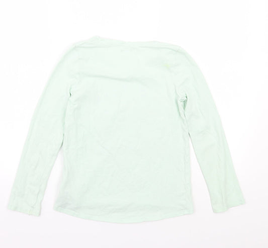 Blue Zoo Girls Green Basic T-Shirt Size 12 Years