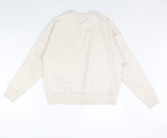 Womens UK XS Regular Looney Toons Beige Pullover