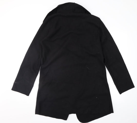 Quiz Womens Black Overcoat Coat Size S