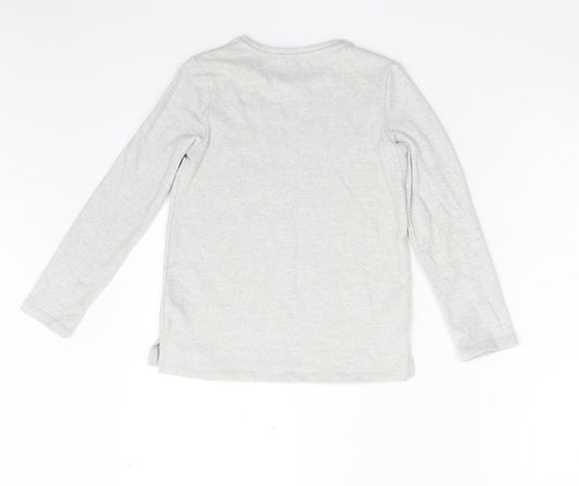 George Girls Grey Fleece Pullover Jumper Size 8-9 Years