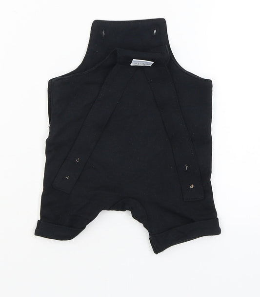F&F Boys Black Dungaree One-Piece Size 0-3 Months