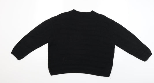 Pep&Co Womens Black Pullover Jumper Size 14