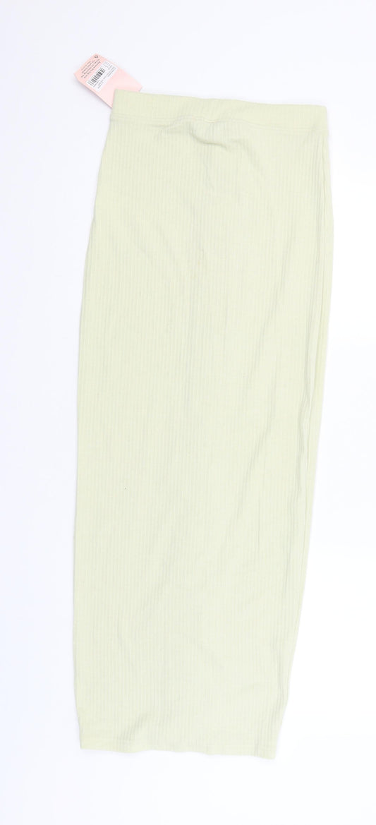 Missguided Womens Green Straight & Pencil Skirt Size 8