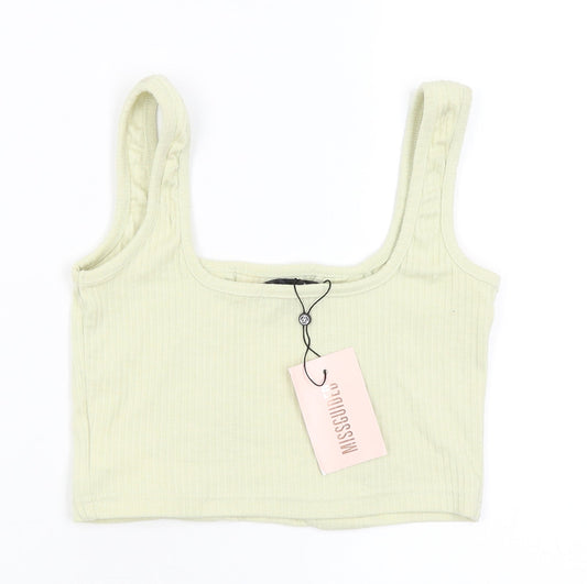 Missguided Womens Green Camisole Blouse Size 6