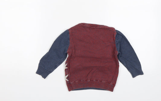 NEXT Baby Blue Pullover Jumper Size 12-18 Months - Stars