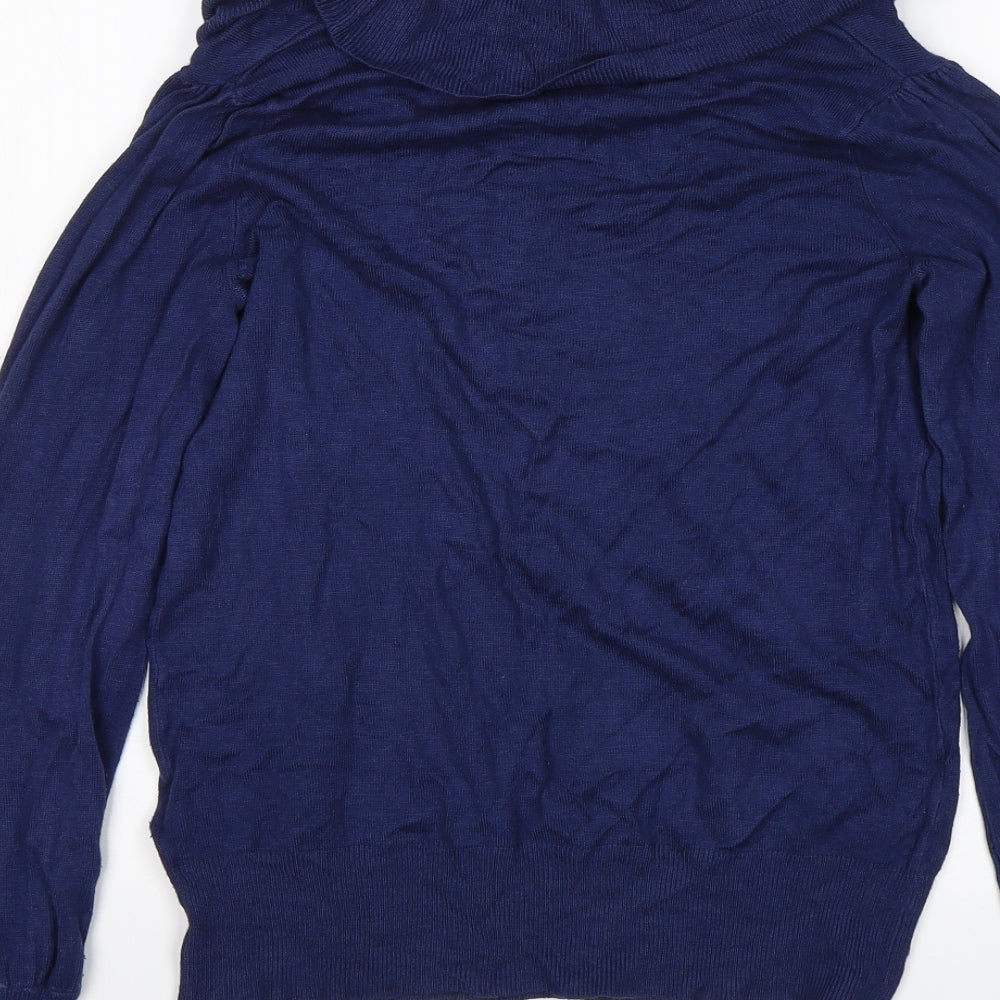 M&S Womens Blue Pullover Jumper Size 8