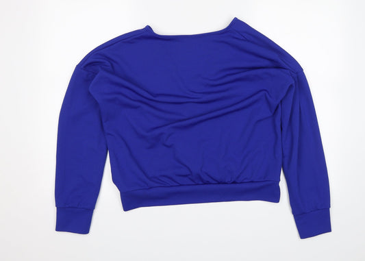 Preworn Womens Blue Basic Blouse Size L