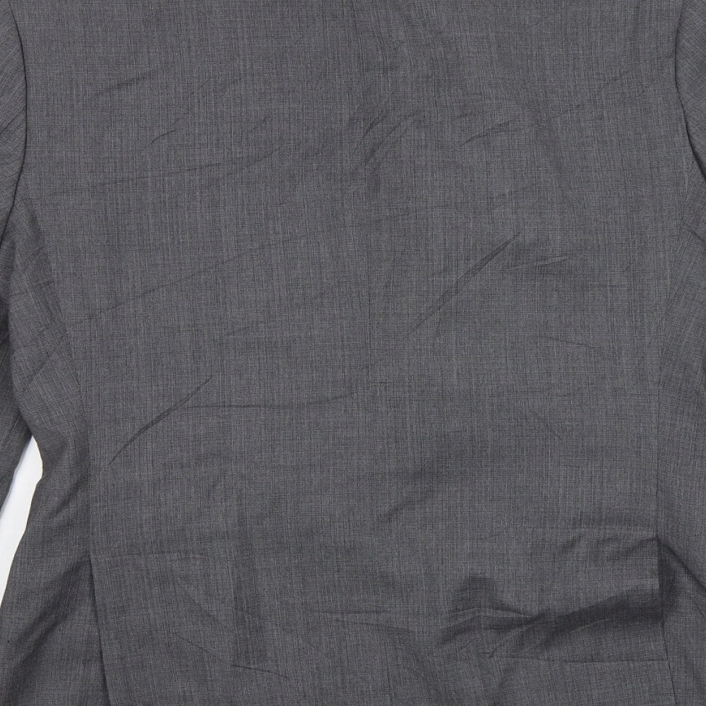Brand and care label for Autograph men’s grey jacket blazer, size 40