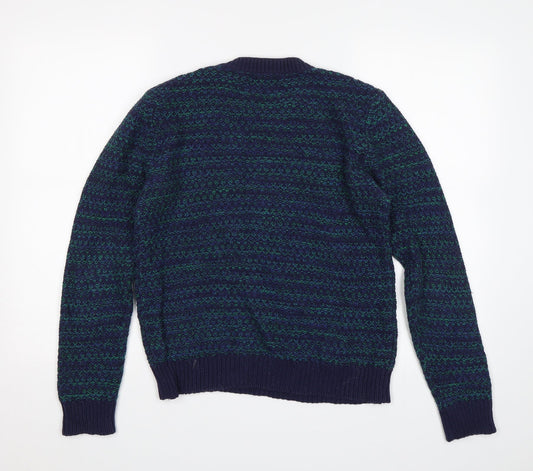 Monoprix Womens Blue Pullover Jumper Size S
