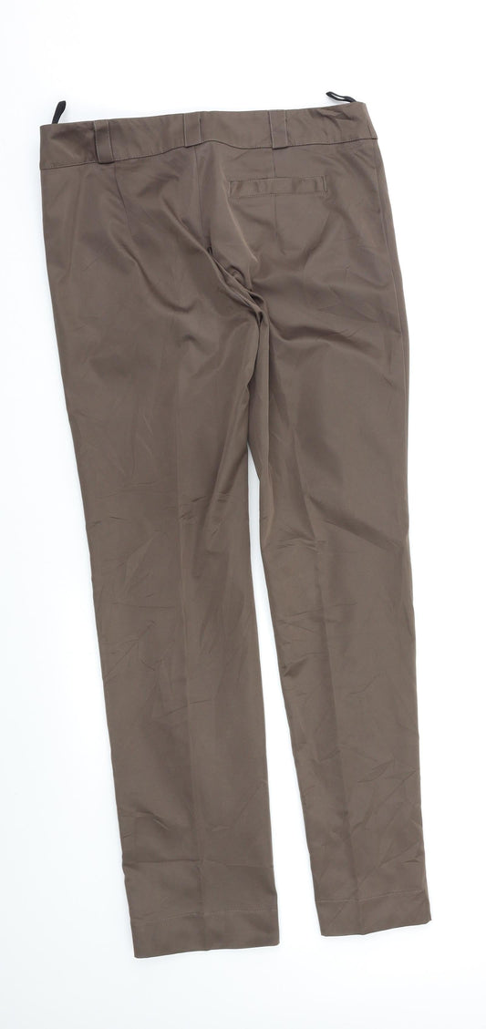 NOWATEX Womens Brown Dress Pants Trousers Size 14 L26 in