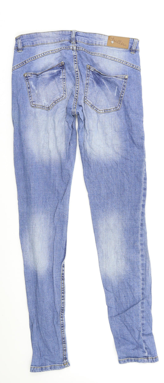 Preworn Womens Blue Skinny Jeans Size 10 L30 in