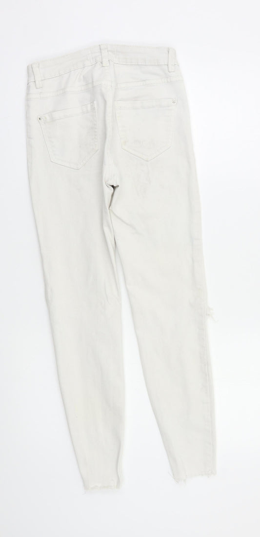 New Look Womens White Skinny Jeans Size 6 L26 in