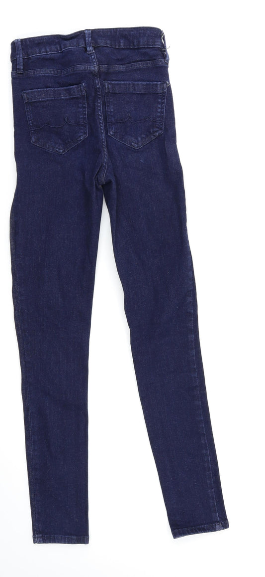 Lily Womens Blue Skinny Jeans Size 8 L28 in