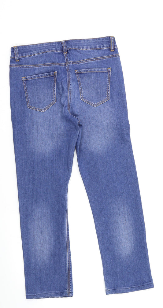 George Gina & Lucy Womens Blue Straight Jeans Size 10 L25 in