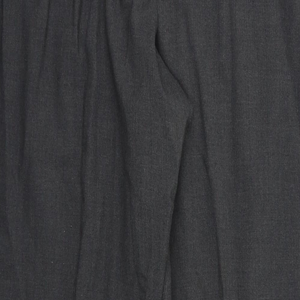 M&S Womens Grey Dress Pants Trousers Size 16 L27 in