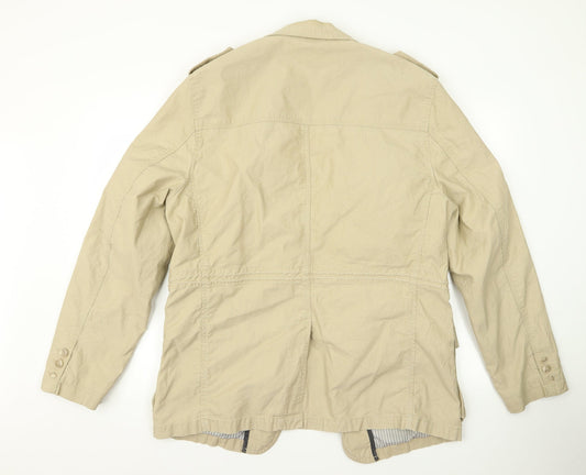 STONES Womens Beige Jacket Size L