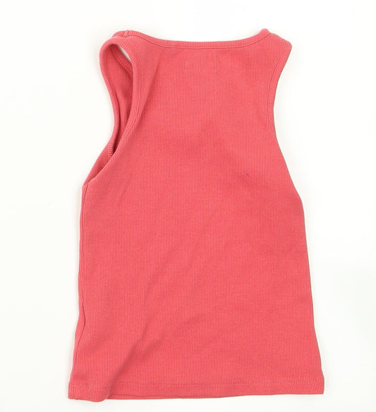 NEXT Girls Pink Rayon Basic Tank Size 4 Years